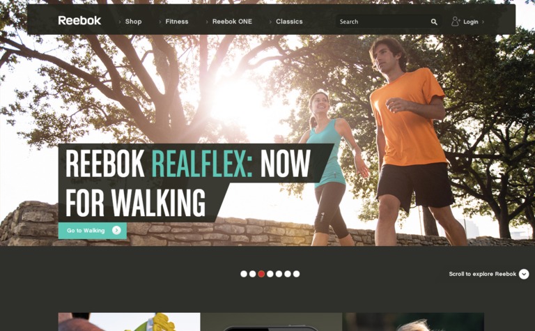 Web Design Inspiration - Reebok