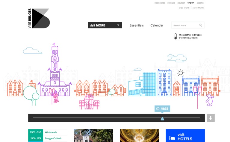 Web Design Inspiration - Visit Bruges