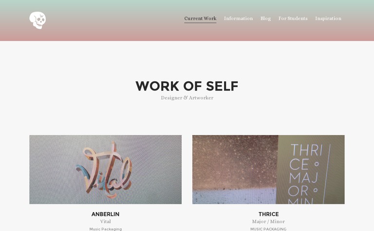 Web Design Inspiration - Work Of Self