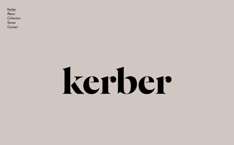 Web Design Inspiration - Kerber