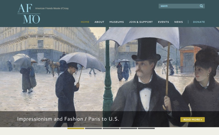 Web Design Inspiration - American Friends Musée d’Orsay
