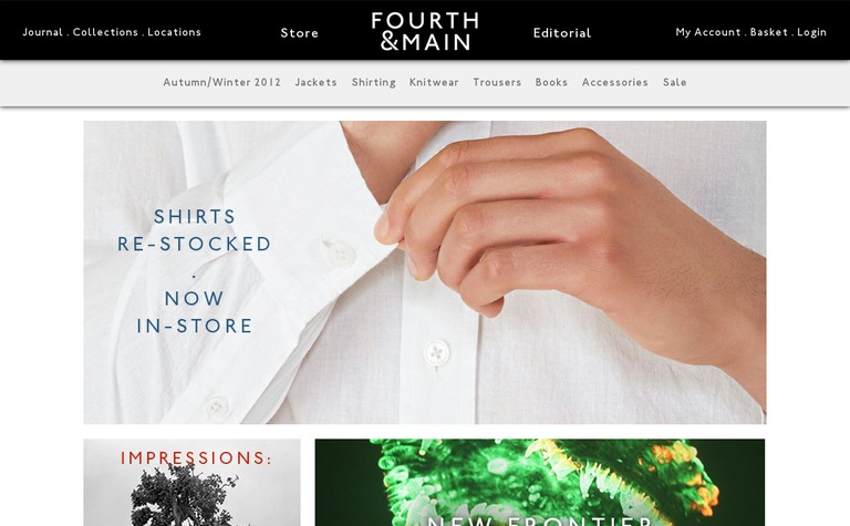 Web Design Inspiration - Fourth & Main