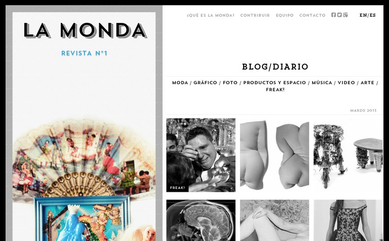 Web Design Inspiration - La Monda