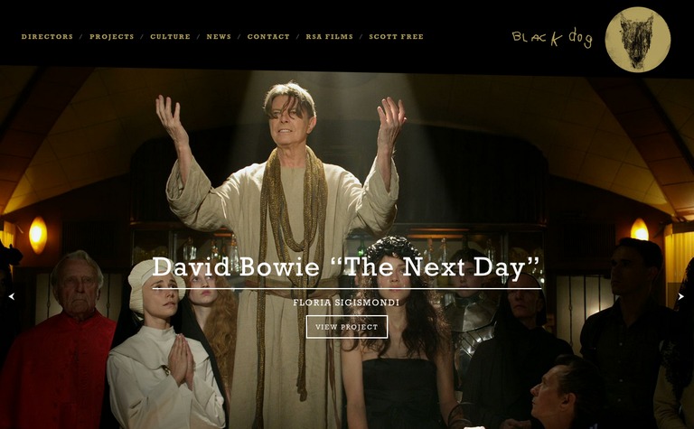 Web Design Inspiration - Black Dog Films