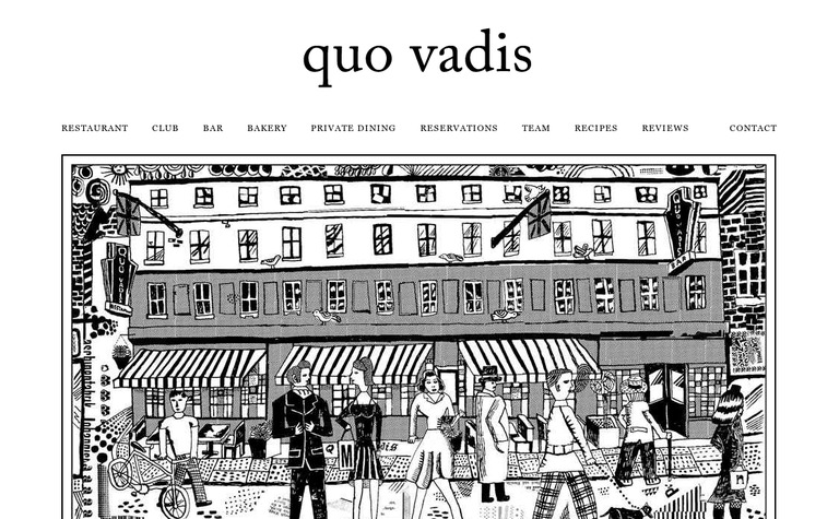 Web Design Inspiration - Quo Vadis