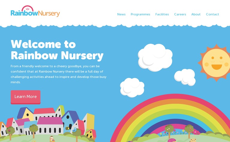 Web Design Inspiration - Rainbow Nursery