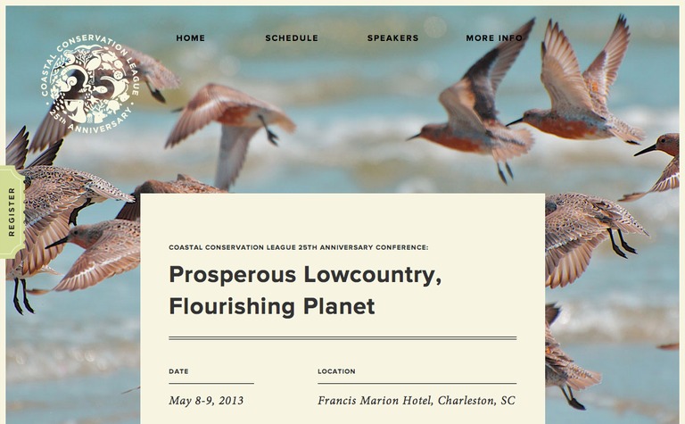 Web Design Inspiration - Coastal Conservation League