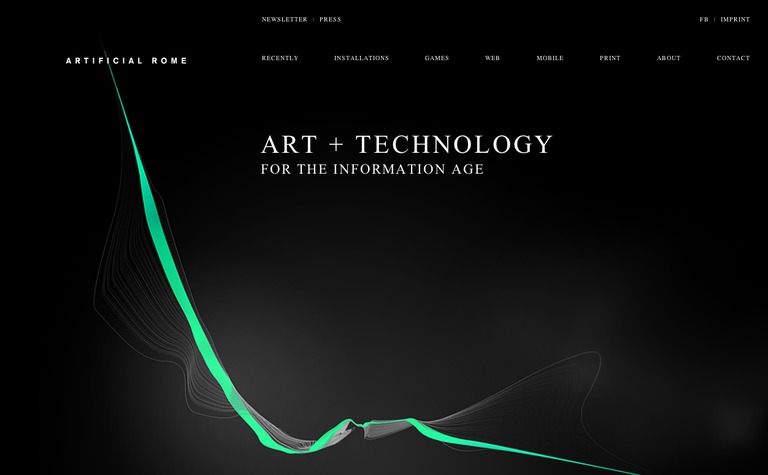 Web Design Inspiration - Artificial Rome