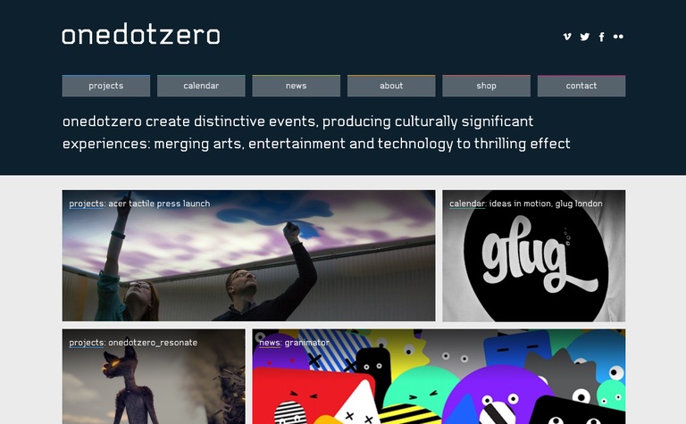 Web Design Inspiration - onedotzero