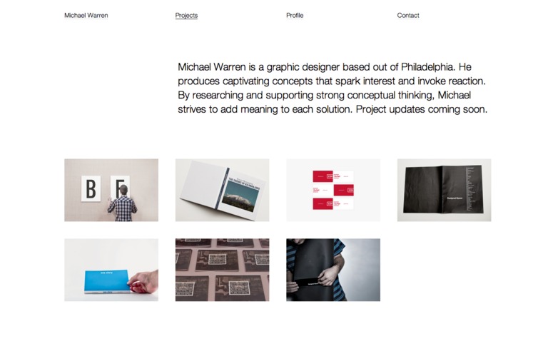 Web Design Inspiration - Michael Warren