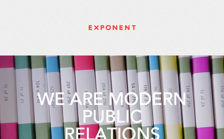 Web Design Inspiration - Exponent