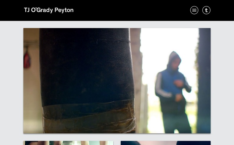 Web Design Inspiration - TJ O’Grady Peyton