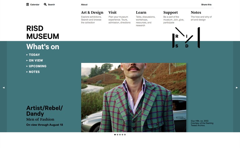 Web Design Inspiration - RISD Museum