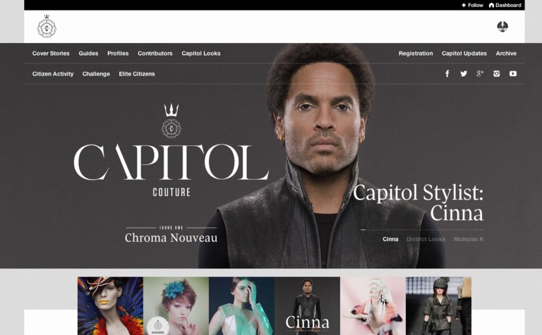 Web Design Inspiration - Capitol Couture