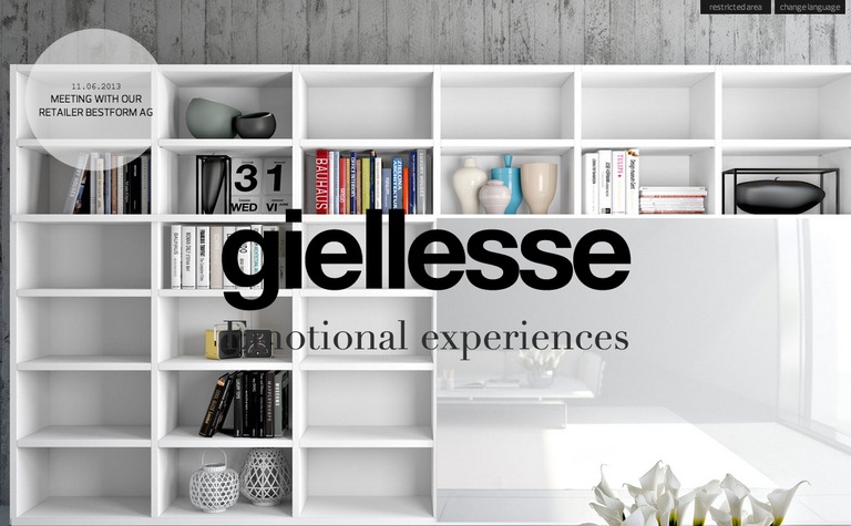 Web Design Inspiration - Giellesse