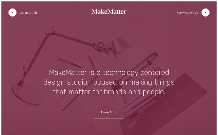 Web Design Inspiration - MakeMatter