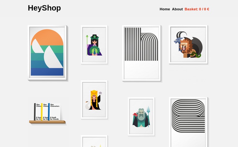 Web Design Inspiration - Hey Shop