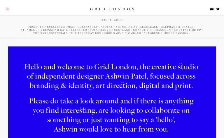 Web Design Inspiration - Grid London