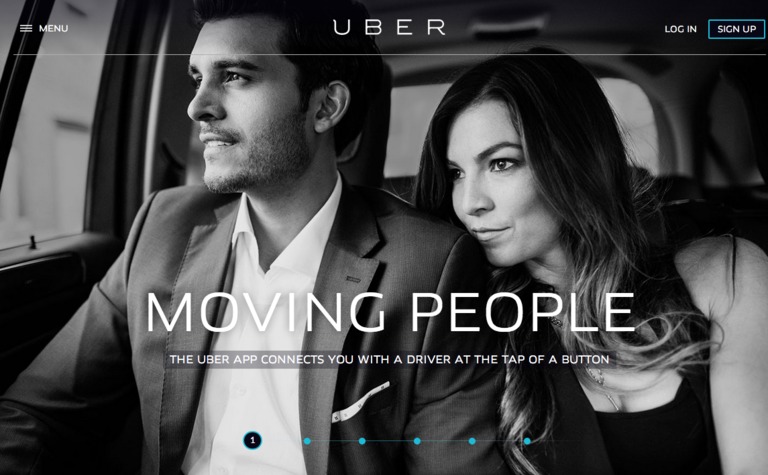 Web Design Inspiration - Uber