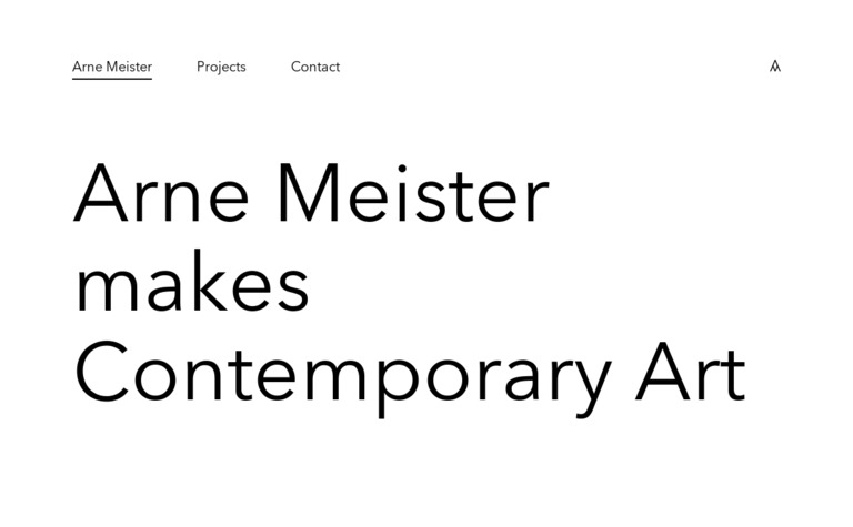 Web Design Inspiration - Arne Meister