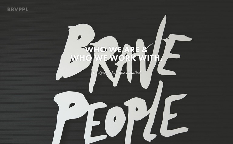 Web Design Inspiration - Brave People