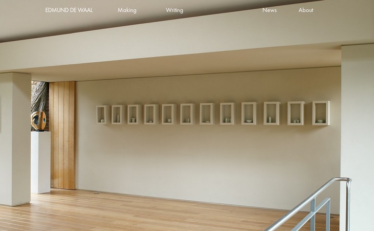 Web Design Inspiration - Edmund de Waal