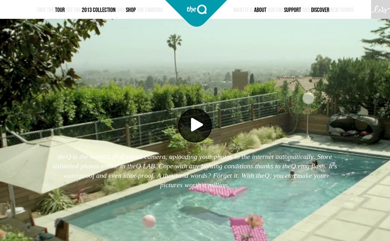 Web Design Inspiration - The Q Camera