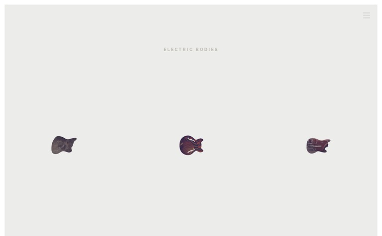 Web Design Inspiration - Electric Bodies