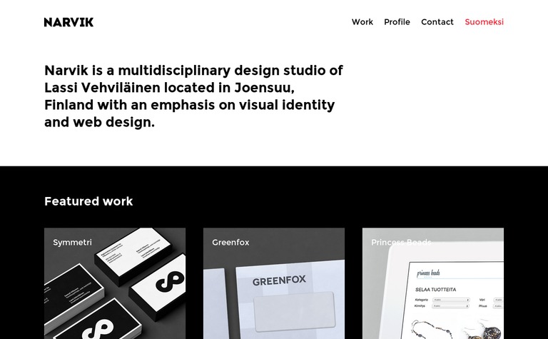 Web Design Inspiration - Narvik Design Studio