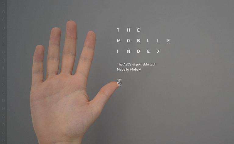 Web Design Inspiration - The Mobile Index