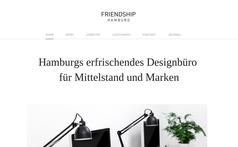 Web Design Inspiration - Friendship Hamburg