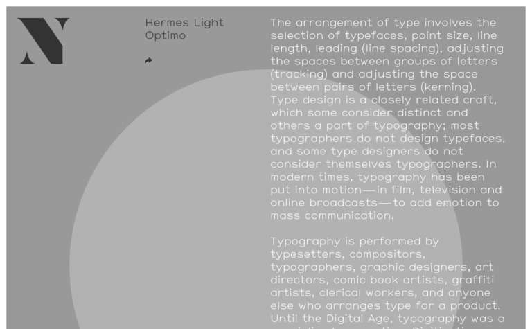 Web Design Inspiration - Type-Neue