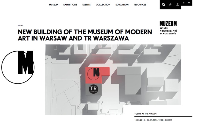 Web Design Inspiration - Muzeum Sztuki Nowoczesnej w Warszawie