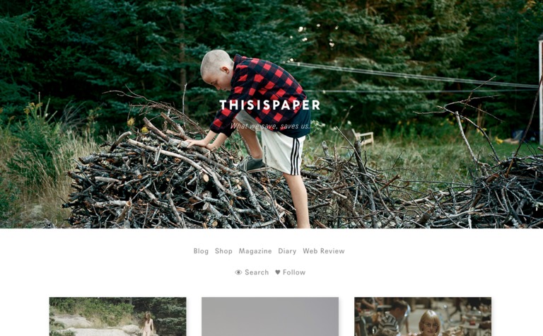 Web Design Inspiration - Thisispaper