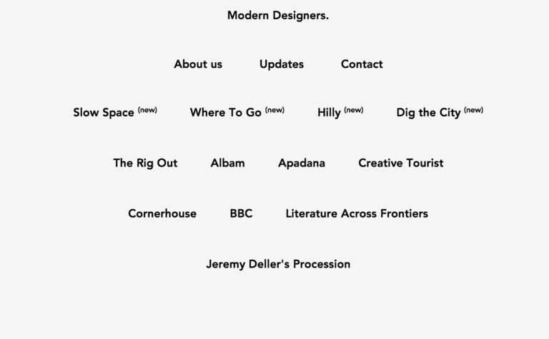 Web Design Inspiration - Modern Designers