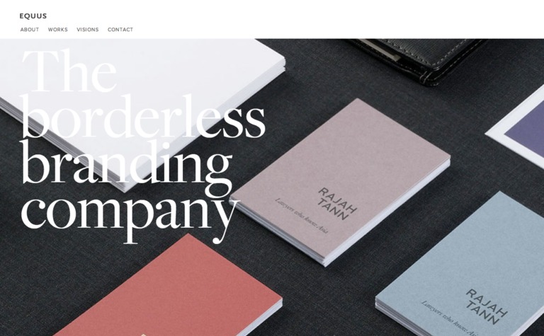 Web Design Inspiration - Equus