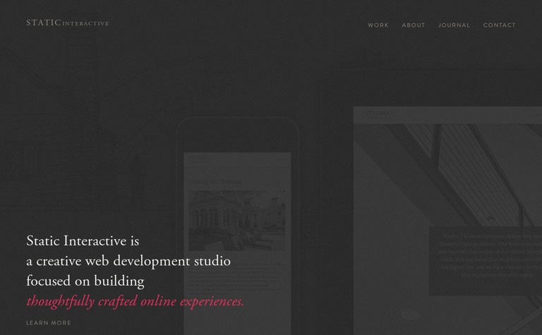 Web Design Inspiration - Static Interactive