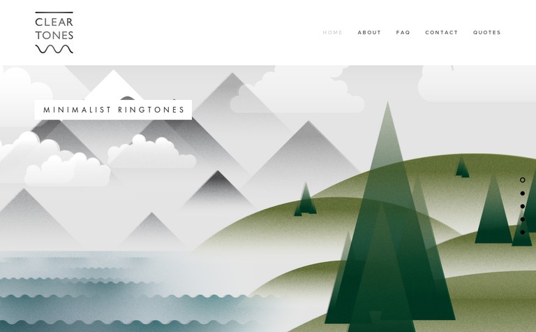 Web Design Inspiration - Cleartones