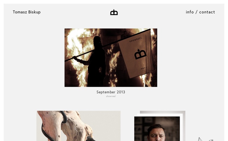 Web Design Inspiration - Tomasz Biskup