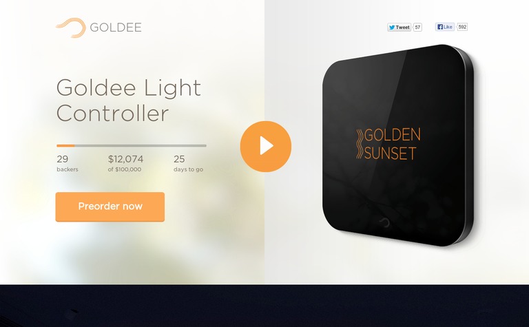 Web Design Inspiration - Goldee