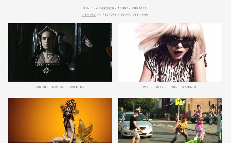 Web Design Inspiration - CLM Film
