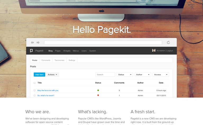 Web Design Inspiration - Pagekit