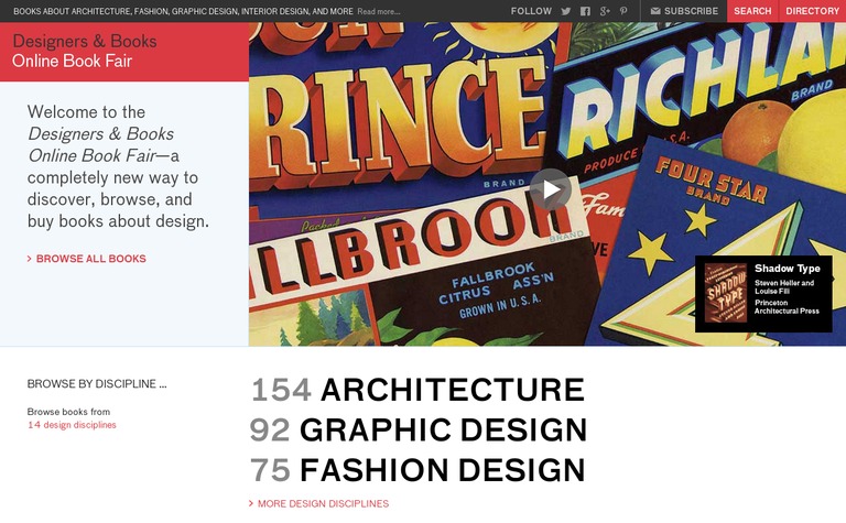 Web Design Inspiration - Designers & Books — Online Design Book Fair