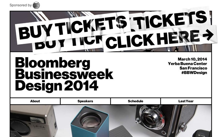 Web Design Inspiration - Businessweek Design Conference 2014