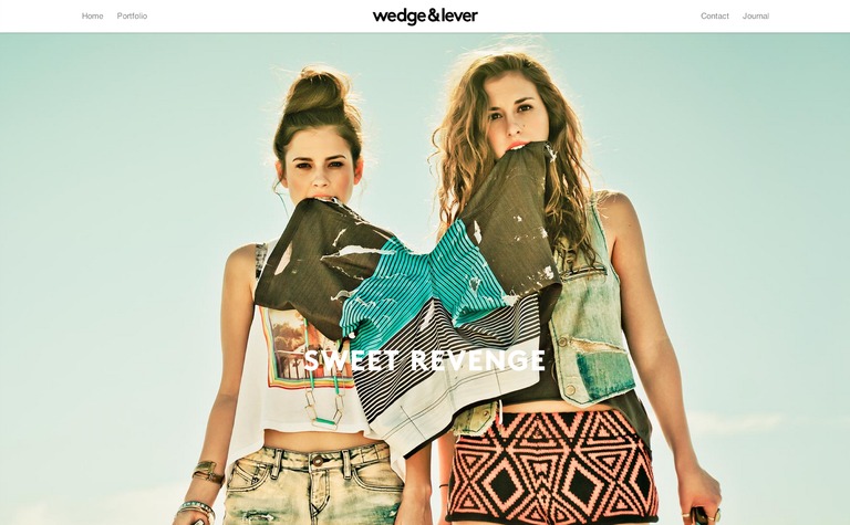 Web Design Inspiration - Wedge & Lever