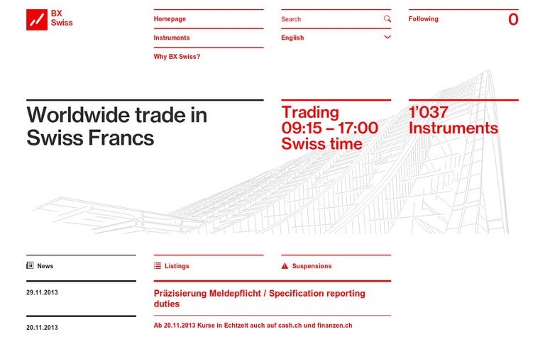 Web Design Inspiration - BX Swiss