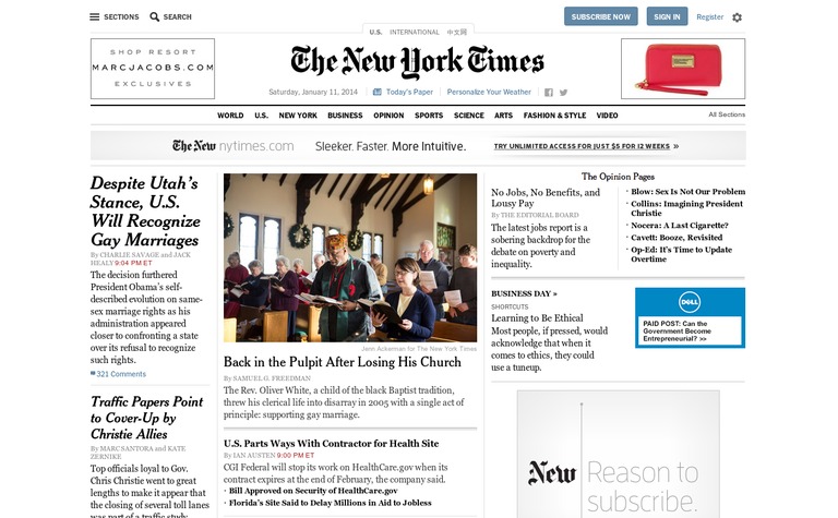 Web Design Inspiration - The New York Times