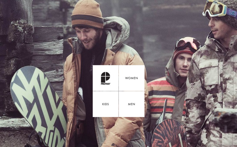 Web Design Inspiration - Protest Boardwear