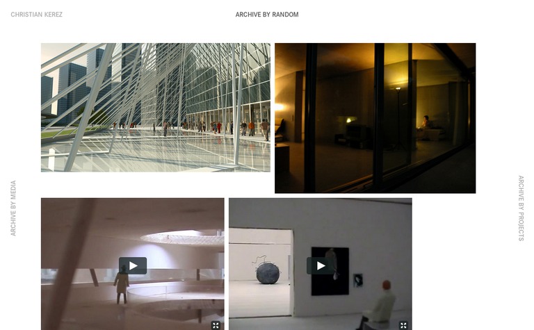 Web Design Inspiration - Christian Kerez