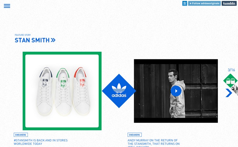 Web Design Inspiration - adidas Originals